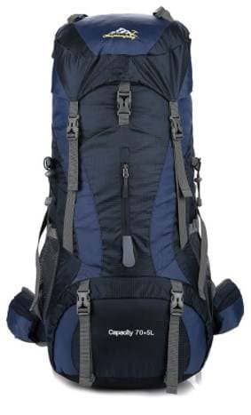 Leichter Nylon Touristen-Trekkingrucksack 70 + 5 L mit Rahmen