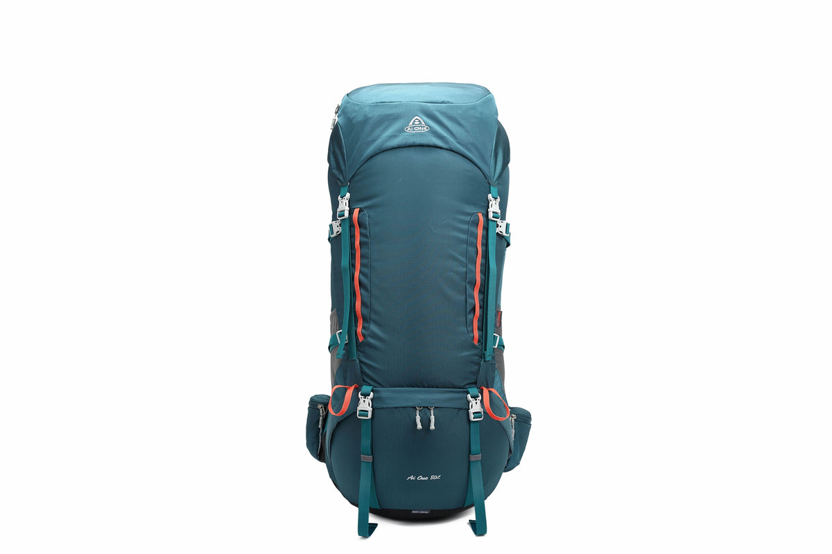 Trekking Rucksack 80 L, mit/ohne Trinksystem, mit Außenrahmen, mit Regenhülle