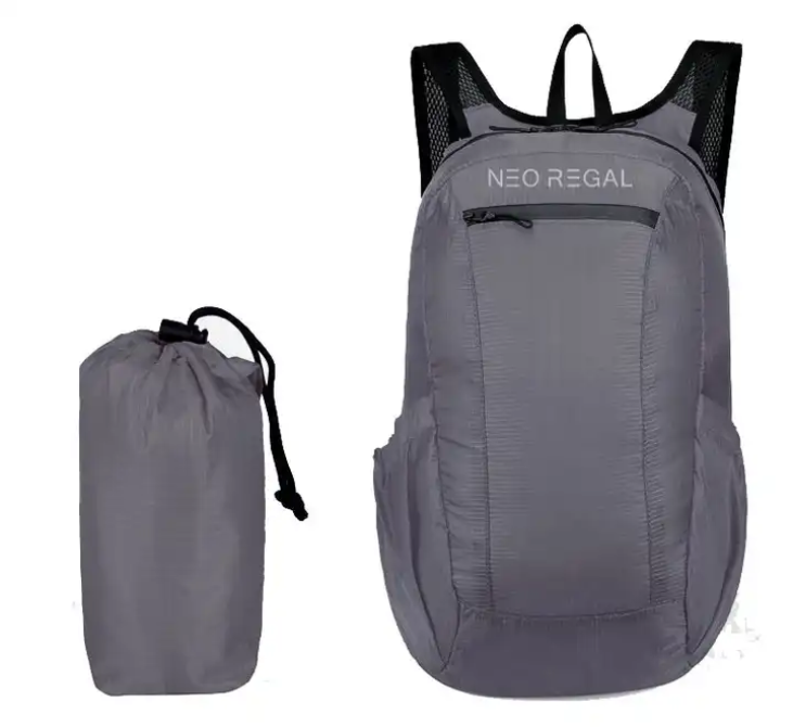 Faltbarer Leichtgewichts-Rucksack 20L - Strapazierfähig, Wasserdicht, Kompakt