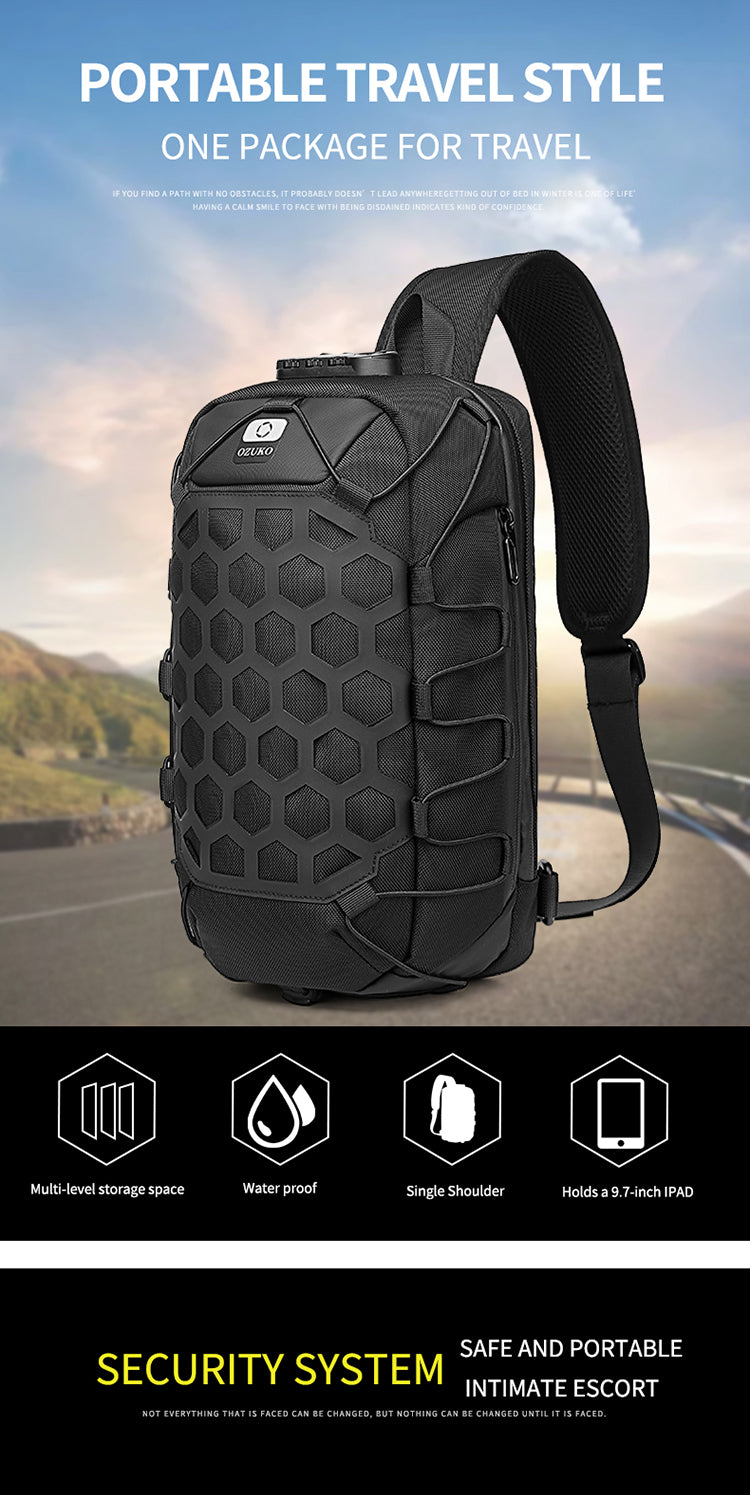 Herren Ein-Schulter Tasche-Rucksack