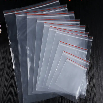 Transparente Verpackungstaschen aus Kunststoff mit Selbstverschluss