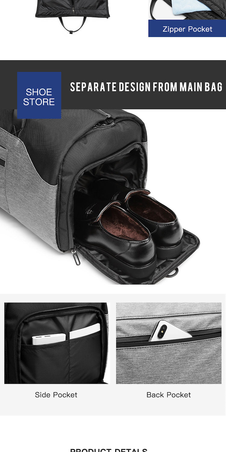 Reisetasche mit Anzugfach wasserdicht