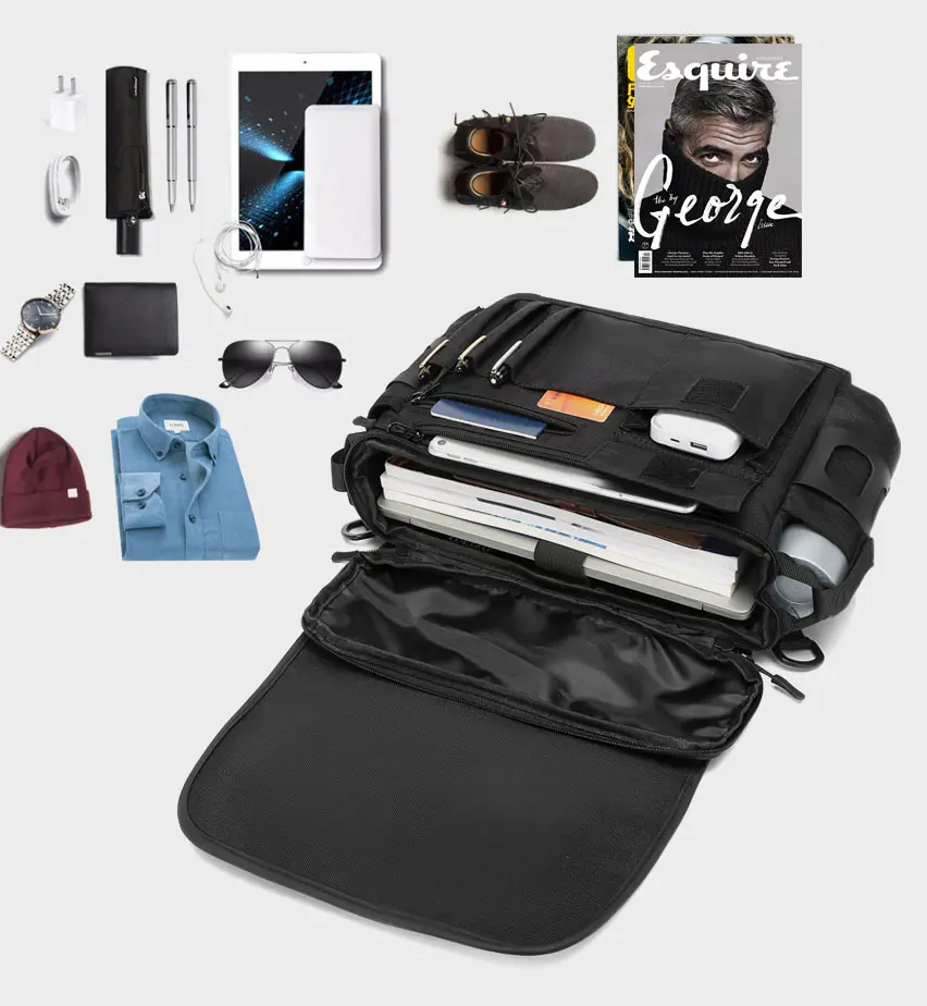 Umhänge-Brieftasche | Schulter-Aktentasche