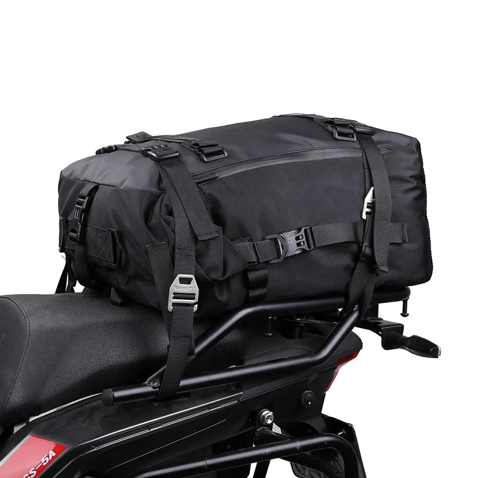 Motorradtasche 30 L "Rhinowalk", schwarz, wasserdicht, mit den Tragegürtelset