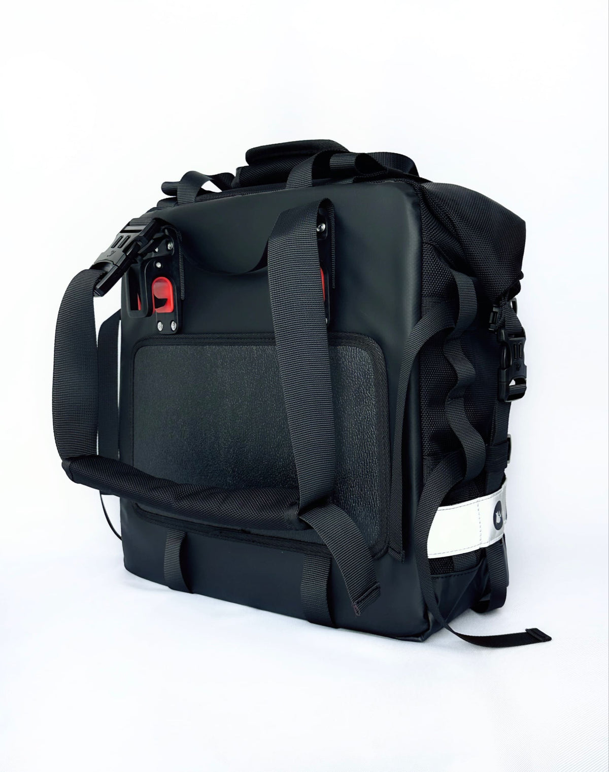Motorrad-Seitentasche "Rhinowalk" 20 L schwarz, wasserdicht aus Polyester