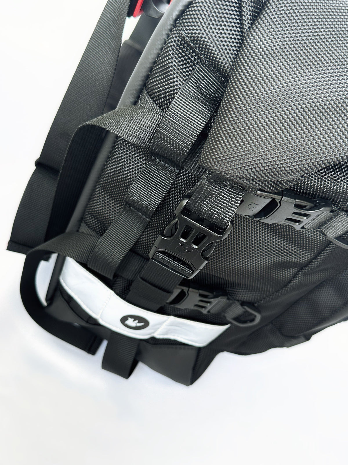 Motorrad-Seitentasche "Rhinowalk" 20 L schwarz, wasserdicht aus Polyester