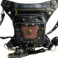 Vielseitige alternative Tasche: Gothic-, Biker & Punk Stil, wandelbar für Hüfte oder Schulter HG 133