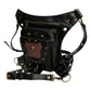 Vielseitige alternative Tasche: Gothic-, Biker & Punk Stil, wandelbar für Hüfte oder Schulter HG 133