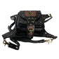 Vielseitige alternative Tasche: Gothic-, Biker & Punk Stil, wandelbar für Hüfte oder Schulter HG 133