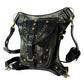 Vielseitige alternative Tasche: Gothic-, Biker & Punk Stil, wandelbar für Hüfte oder Schulter HG 137