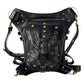 Vielseitige alternative Tasche: Gothic-, Biker & Punk Stil, wandelbar für Hüfte oder Schulter HG 137