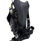 Vielseitige alternative Tasche: Gothic-, Biker & Punk Stil, wandelbar für Hüfte oder Schulter HG 137