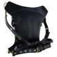Vielseitige alternative Tasche: Gothic-, Biker & Punk Stil, wandelbar für Hüfte oder Schulter HG 137