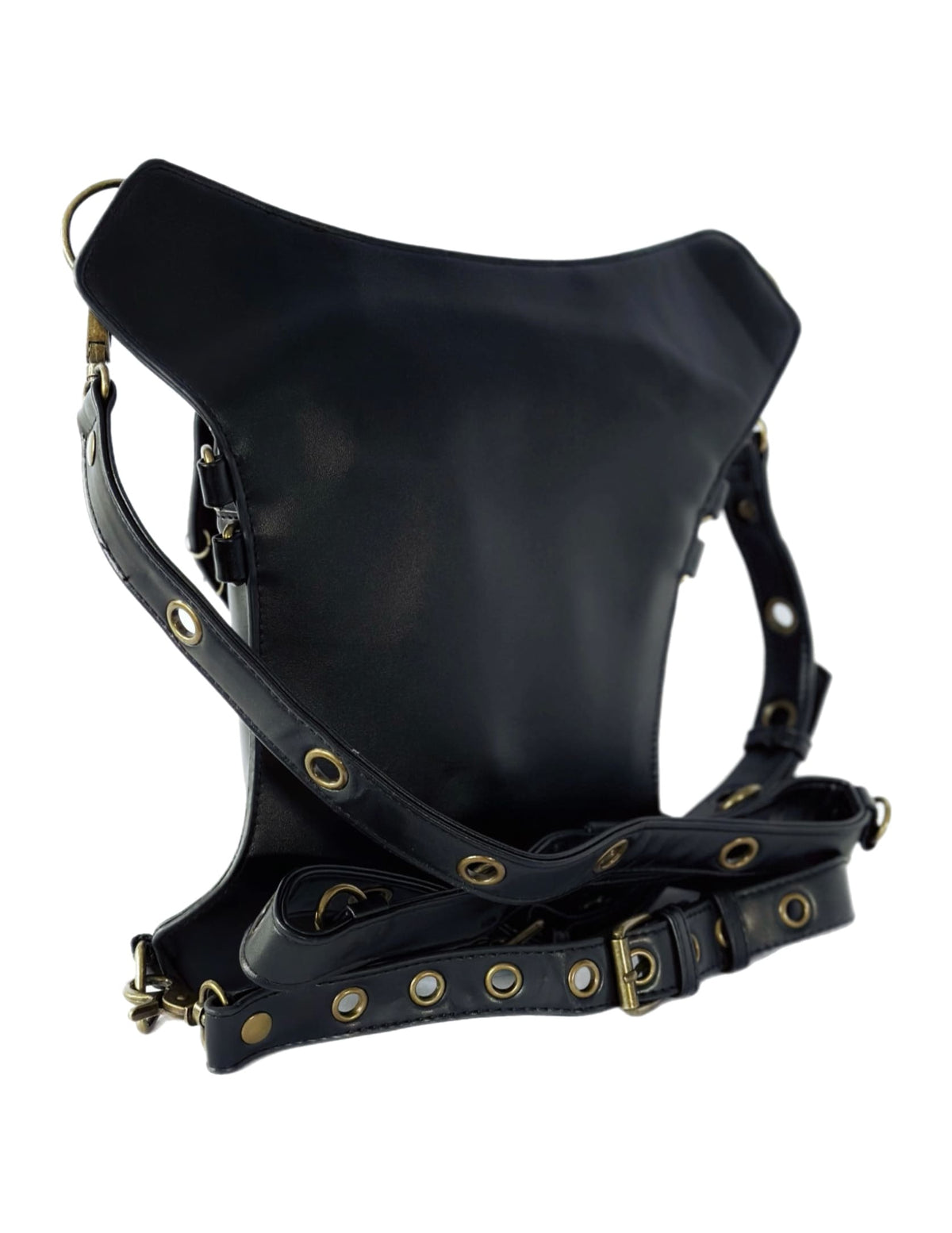 Vielseitige alternative Tasche: Gothic-, Biker & Punk Stil, wandelbar für Hüfte oder Schulter HG 137