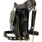 Vielseitige alternative Tasche: Gothic-, Biker & Punk Stil, wandelbar für Hüfte oder Schulter HG 134