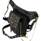 Vielseitige alternative Tasche: Gothic-, Biker & Punk Stil, wandelbar für Hüfte oder Schulter HG 134