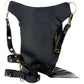 Vielseitige alternative Tasche: Gothic-, Biker & Punk Stil, wandelbar für Hüfte oder Schulter HG 130