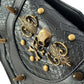 Vielseitige alternative Tasche: Gothic-, Biker & Punk Stil, wandelbar für Hüfte oder Schulter HG 139